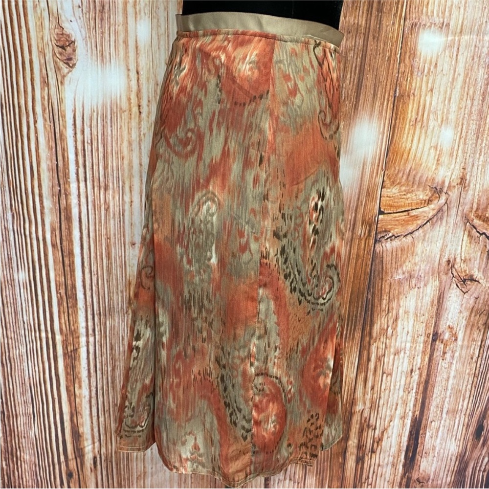 Worthington Watercolor Sheer Chiffon Skirt - Picture 5 of 7